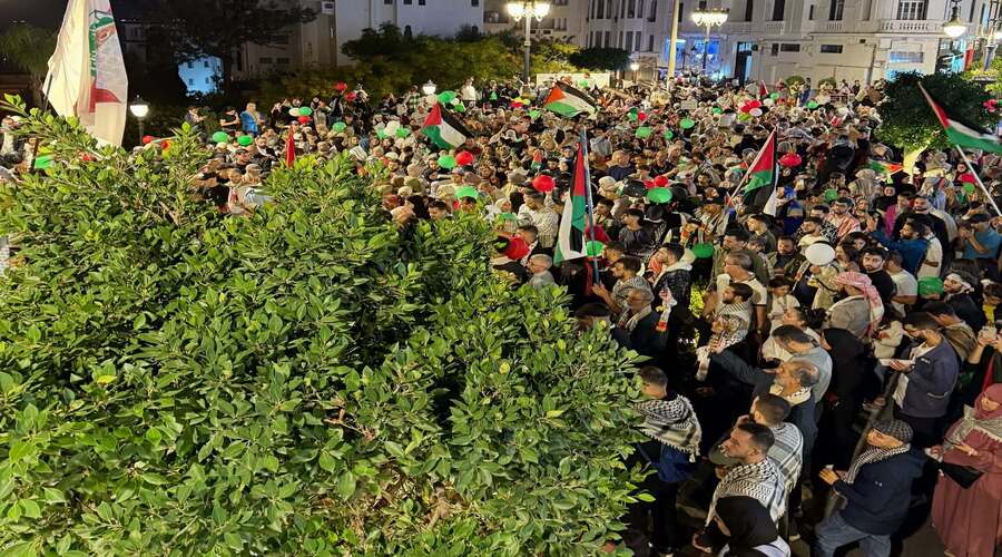 %D9%85%D8%B3%D9%8A%D8%B1%D8%A9-%D8%B7%D9%86%D8%AC%D8%A9-1 المغاربة يشاركون الشعب الفلسطيني فرحة الانتصار ووقف العدوان على غزة