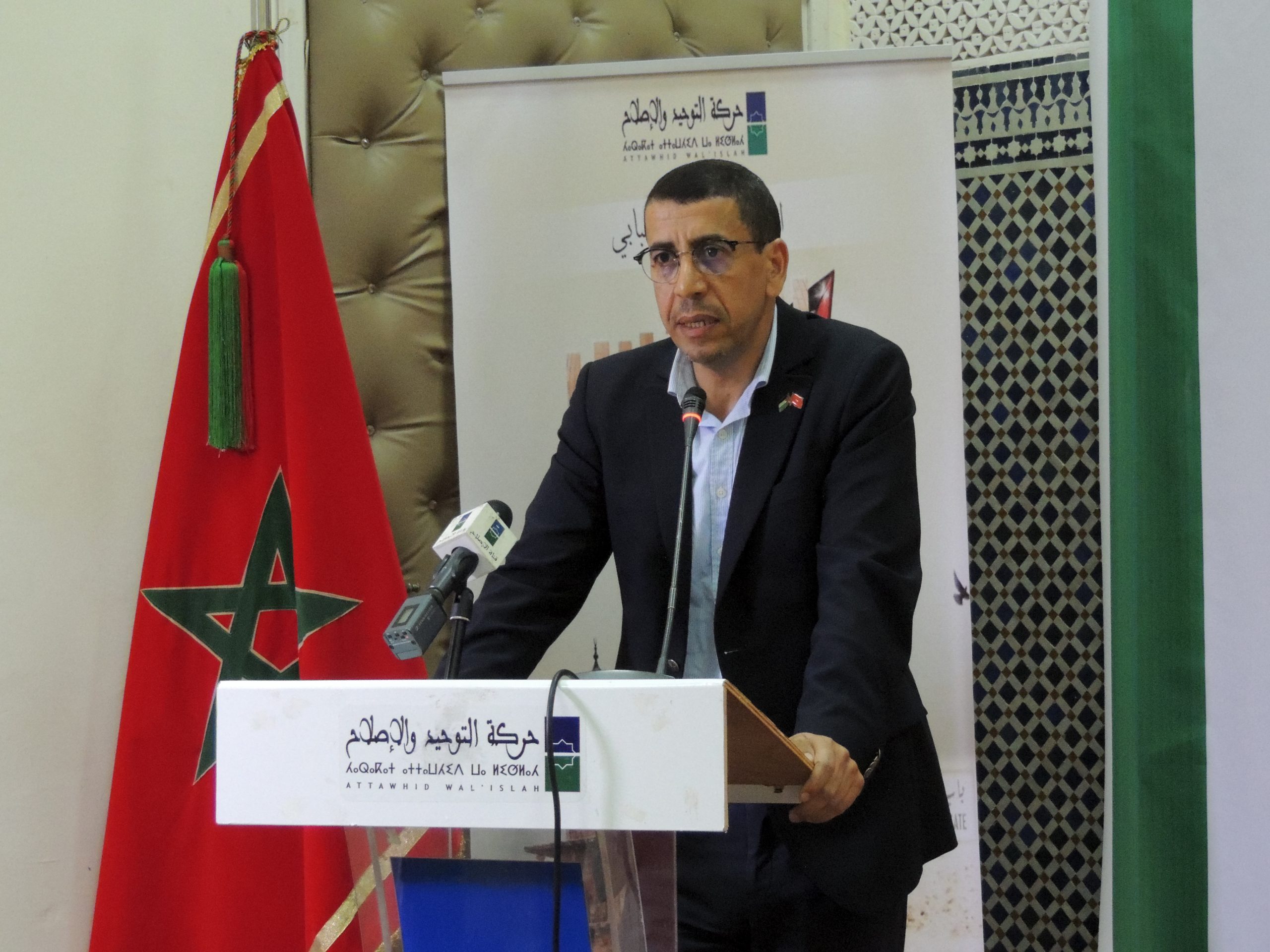 وجه الأستاذ الأغضف الغوتي؛ نائب رئيس مجموعة العمل الوطنية من أجل فلسطين، الشكر لحركة التوحيد والإصلاح والمبادرة المغربية للدعم والنصرة على دعمها لكل الفعاليات الداعمة للقضية الفلسطينية وعلى تحركها الدائم لدعم كل الفعاليات.