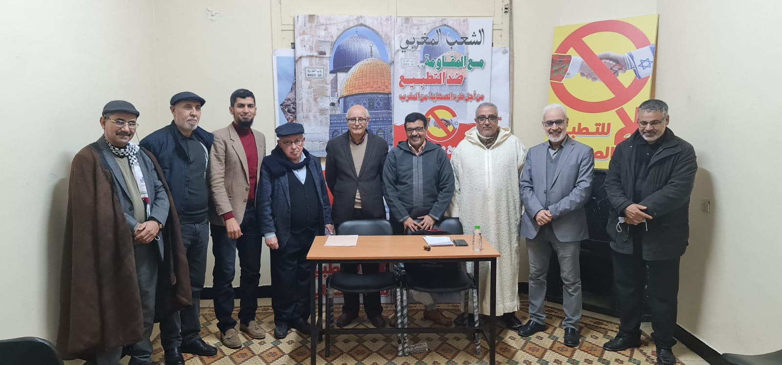 نظمت مجموعة العمل الوطنية من أجل فلسطين أمس الجمعة 4 فبراير 2022 ندوة في موضوع "الانتهاكات الصهيونية للقانون الدولي" بتقنية البث المباشر عل