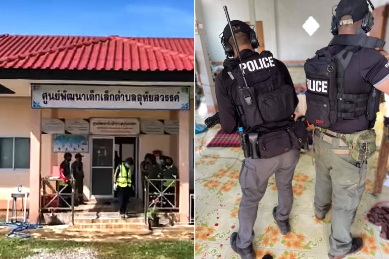 لقي 24 طفلا مصرعهم، اليوم الخميس، ضمن 35 شخصا قتلوا في إطلاق نار في تايلاند، حسبما ذكرت وسائل إعلام رسمية.وأفاد موقع تلفزيون "بي بي إس" الت