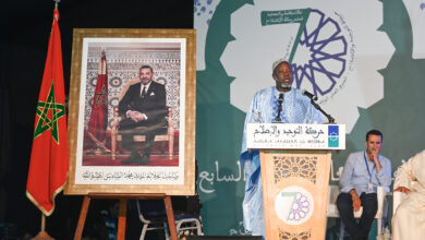 اعتبر الشيخ عبد الله لام رئيس جماعة عباد الرحمن بالسنغال شعار الجمع العام الوطني السابع "بالاستقامة والتجديد تستمر رسالة الإصلاح" يختزل تا