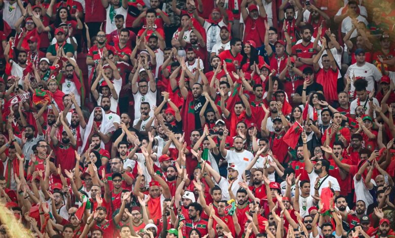 جماهير عالمية تشجع المنتخب المغربي
