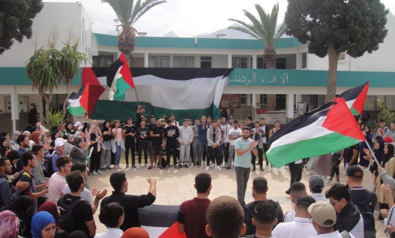 شهدت الجامعات المغربية الأسبوع الماضي حراكا غير مسبوق تضامنا مع الشعب الفلسطيني وتنديدا بالعدوان الإسرائيلي على قطاع غزة. وخاض مناضلو منظم