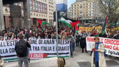 الاحتجاجات ضد عدوان الاحتلال الإسرائيلي على غزة مستمرة بعدد من الدول الأوروبية