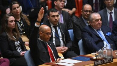 استخدمت الولايات المتحدة في مجلس الأمن الدولي الخميس حقّ النقض (الفيتو) لمنع صدور قرار يفتح الباب أمام منح دولة فلسطين العضوية الكاملة