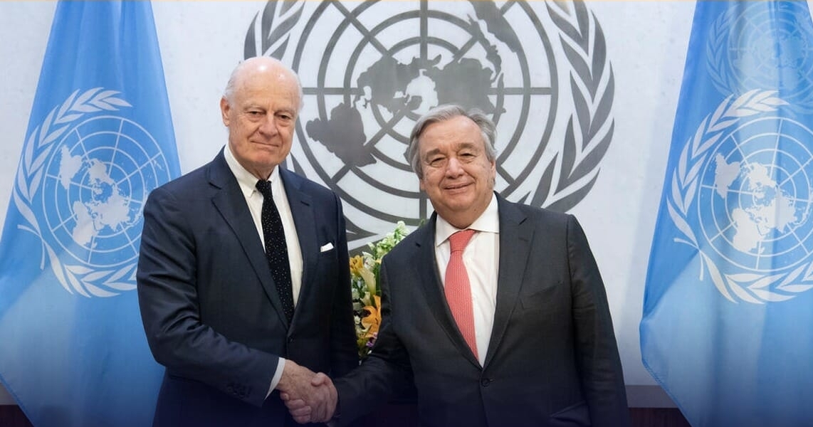 قدّم ستيفان دي ميستورا المبعوث الشخصي للأمين العام للأمم المتحدة أمس الثلاثاء، تقريرا عن مهمته لإحياء العملية السياسية للأمم المتحدة. وتنا