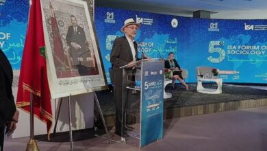أعلنت الهيئة المغربية للسوسيولوجيا أنها أبلغت الباحثين المشاركين في  المنتدى العالمي الخامس للسوسيولوجيا المقام بالرباط،  وللجمعية الدولية لل