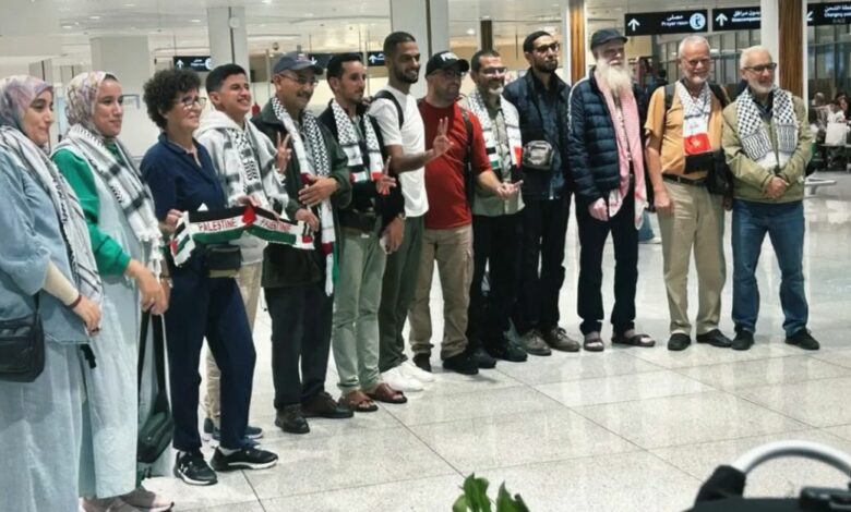 مغاربة ضمن وفد مشارط في اسطول الصمود