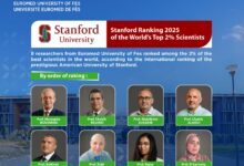 تواجد ثمانية باحثين مغاربة ينتمون إلى الجامعة الأورومتوسطية بفاس هذه السنة ضمن التصنيف الدولي لجامعة ستانفورد لأكثر العلماء تأثيرا في العالم.
