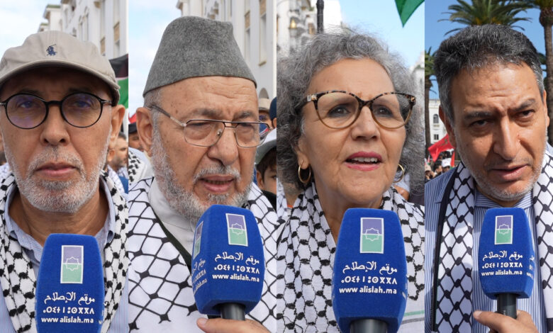 أجمع عدد من الشخصيات في المسيرة الوطنية بالرباط التي جرت صباح اليوم الأحد إحياء للذكرى الثانية لطوفان الأقصى، على تلاحم الشعب المغربي في دع