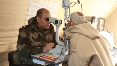 قامت القوات المسلحة الملكية بإنشاء ثلاث مستشفيات عسكرية ميدانية طبية جراحية بكل من جماعة آيت محمد بإقليم أزيلال، وجماعة ويرغان بإقليم الحو