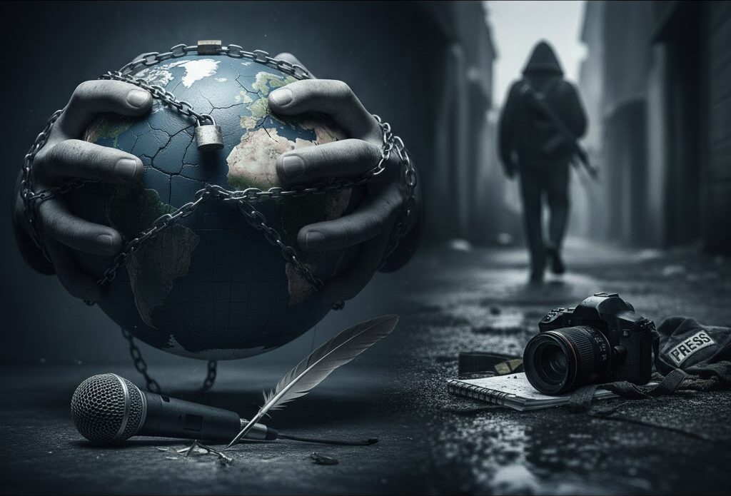 رسم تقرير حديث صادر عن منظمة الأمم المتحدة للتربية والعلم والثقافة (اليونسكو) صورة قاتمة عن وضعية حرية التعبير بالعالم أكد من خلاله سقوط م