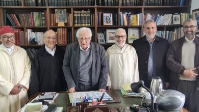 زيارة وفد الحركة للنقيب عبد الرحمن بنعمرو