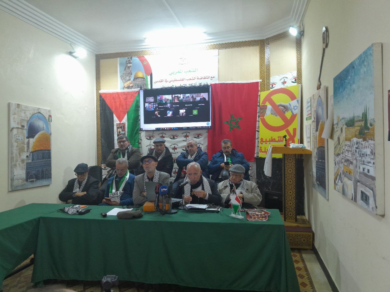 في إطار حراك قانوني وحقوقي دولي، احتضن مقر مجموعة العمل الوطنية من أجل فلسطين بالرباط، صباح اليوم الثلاثاء، مؤتمرا صحفيا لإطلاق الحملة الد