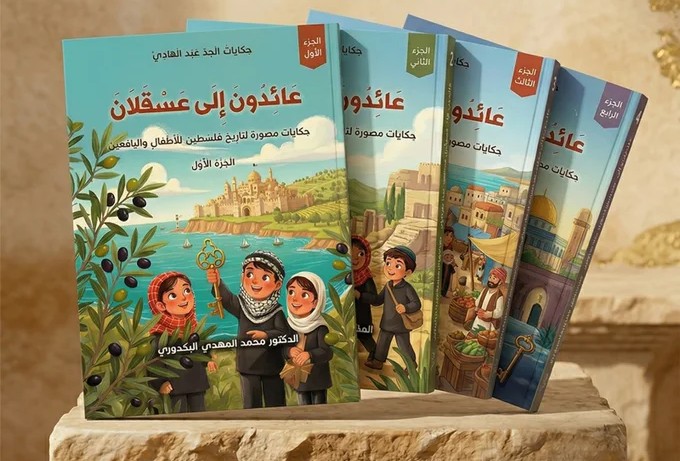 أصدر الكاتب والطبيب المغربي محمد المهدي البكدوري سلسلته القصصية الجديدة "حكايات الجد عبد الهادي" تحت عنوان "عائدون إلى عسقلان" في أربعة أجزا